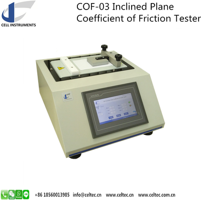 China Inclination Plane Coefficient Of Friction Tester Package Material Static Fraction Test Machine supplier
