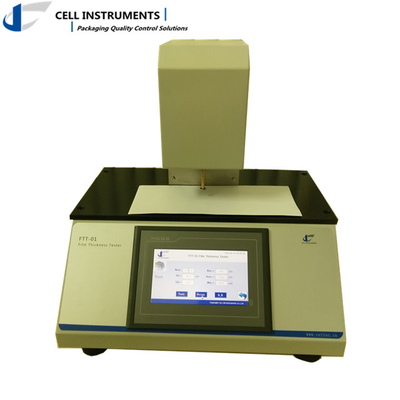China Accurate Thickness Gauge 0.1μM Plastic Film And Wafer Thickness Tester Dead Weight Mechnical Contact Method supplier