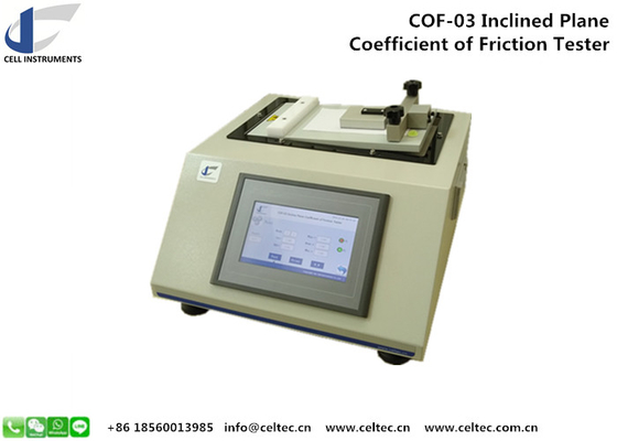 Inclination Plane Coefficient Of Friction Tester Package Material Static Fraction Test Machine