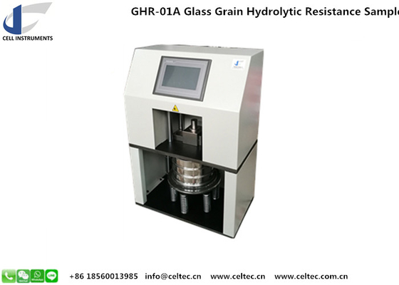 glass grain hydrolytic resistance sampler for vial bottles ISO 719 automatic Mortar and Pestle